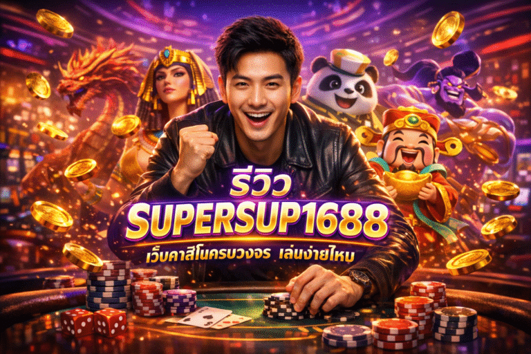 รีวิว SUPERSUP1688 เว็บคาสิโนครบวงจร เล่นง่ายไหม