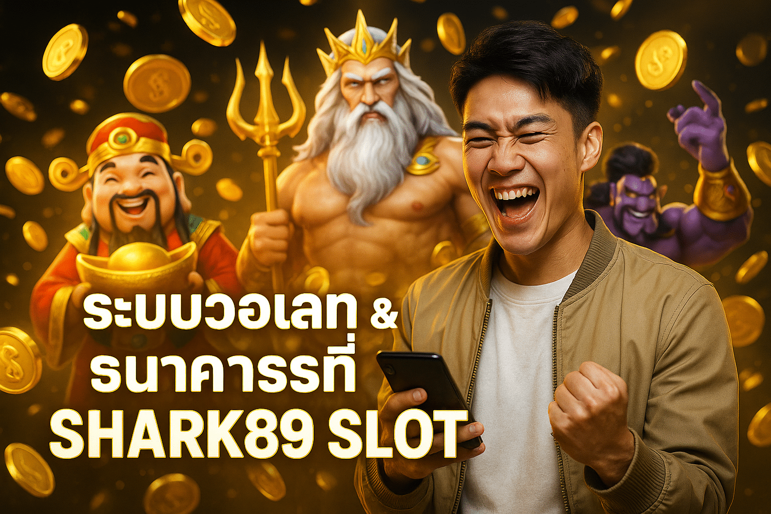 ระบบวอเลท & ธนาคารที่ SHARK89 SLOT รองรับ
